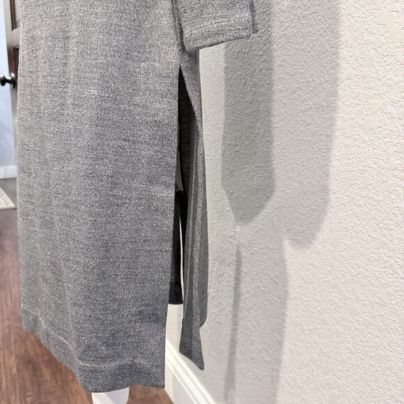 House of Sunny Zip Detail Bardot Sweat Dress Off The Shoulder Stretch Size 6 - Picture 8 of 12